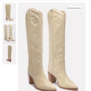 Schutz Maryana block heel cowboy boots size 5.5